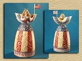 Jim Shore Patriotic Angel American Flag Figurine