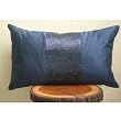 Striking Navy - Decorative Pillow Covers - Rectangle Pillow Cover with Sequins Embroidery