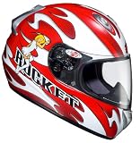 Joe Rocket RKT101 Good N' Evil MC-1 Full Face Motorcycle Helmet Red L