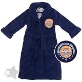 Navy Plush MVP Slam Dunk Bath Robe for Boys