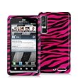 Zebra Stripes (Plum/Black) Protector Case for Motorola DROID 3 XT862