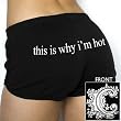 CHIODOS - That's Why I Am Hot - Black Track Shorts