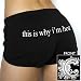 CHIODOS - That's Why I Am Hot - Black Track Shorts