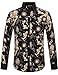 SSLR Men's Long Sleeve Vintage Button-down Shirt
