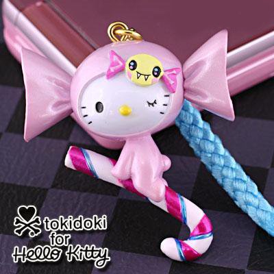 tokidoki x Sanrio Hello Kitty Charm & Cell Phone Strap - Candy Cane