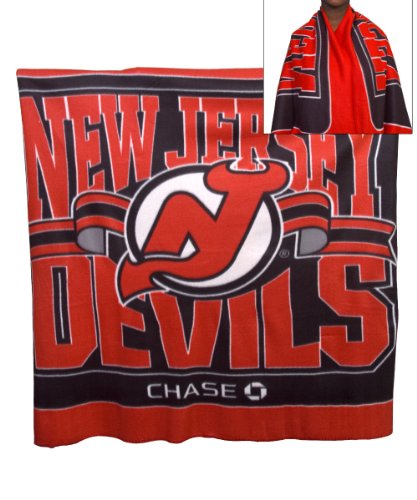 New Jersey Devils Hockey Team Blanket - Sale - ONE