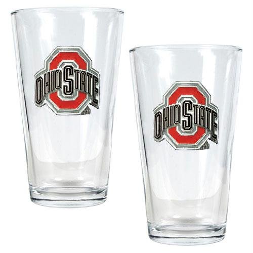 NCAA Ohio State Buckeyes Two Piece Pint Ale Glass Set