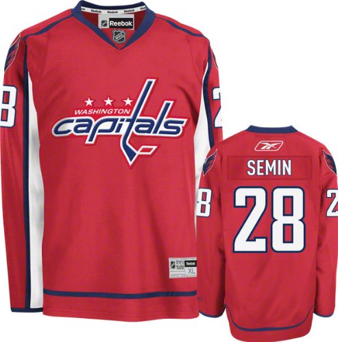 Reebok Alexander Semin Washington Capitals Premier Jersey - Red (Large)