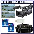 Panasonic Pro AG-HMC150 3CCD AVCHD 24fps Camcorder + Willoughby's Two (2) 16GB SD Advanced On-The-Go Shooter Package