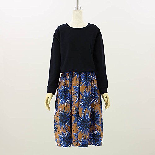 (ステラシフォン) STELLA CIFFON ブレイクドットフラワーズ [ST3-17502] 70 BROWN 36