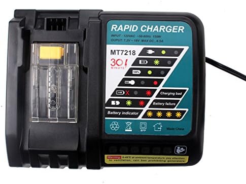 Akaigu Makita DC18RC Rapid Fast Lithium-Ion Battery Charger for BL1830 18V NEW CLEAR