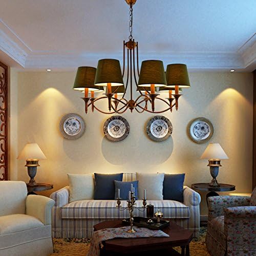 American Minimalist Retro Wrought Iron Chandelier Nordic Ikea Creative Modern Living Room Restaurant Bedroom Study Lamp