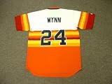 JIMMY WYNN Houston Astros Majestic Cooperstown Home Throwback Baseball Jersey, MEDIUM