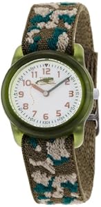Timex Kids' T78141 Analog Camo Elastic Fabric Strap Watch