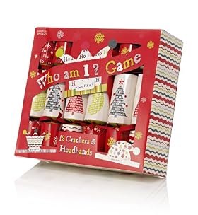 12 'Who Am I' Game Christmas Crackers