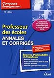 Professeur des �coles : Annales et corrig�s