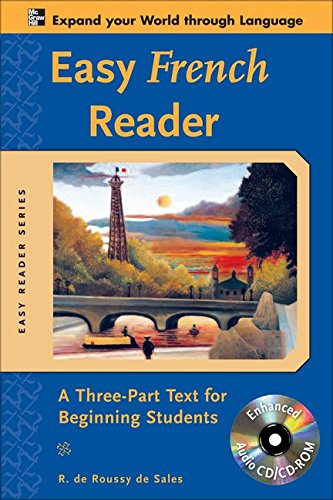 easy french reader wcd rom a three part text for beginning students easy reader series