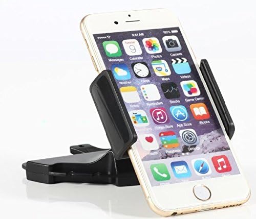 HaoTianZhiCheng Magnetic CD Slot Car Mount Holder Cradle for Iphone 6 Plus 6 5s 5c 4s 4, Samsung Galaxy S6 S5 S4 S3 S2 Note 4 3 2, HTC One Max M8, Motorola Droid, Nokia Lumia 920, LG OptimusG and More, Black