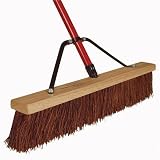 Harper Brush Works 24-Inch Rough Brissle Heavy Debris Outdoor Push Broom With Handle Brace #587124A-1