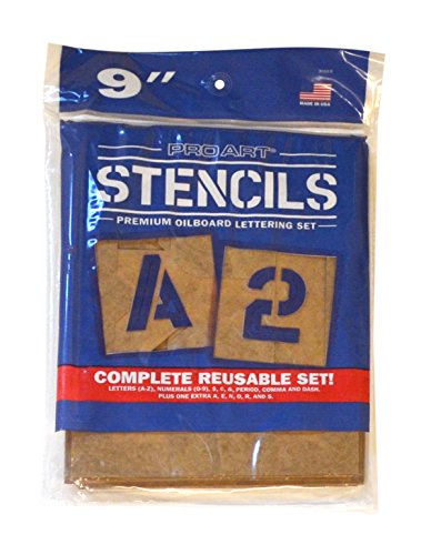 Pro Art Painting Stencil Set, 9-Inch