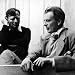 Author Christopher Isherwood Speaking with Fellow Author Aldous Huxley Premium Photog...