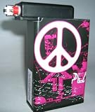 Cigarette Case With Lighter Holder Purple Peace