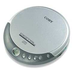 Coby CXCD109 Personal CD Player with Stereo Headphones, Silver