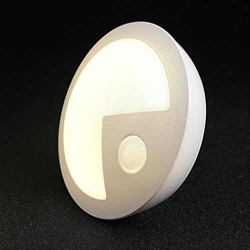 SZMINILED LED Night Light With Automatic Dusk To Dawn Sensor And 3 * AA Battery-powered Freely Sticker Wall Lights For Bathroom, Bedroom,Babyroom,Corridor