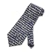 Men's Handmade Tie Cream Ancient Chinese Character Navy Blue Silk Necktie