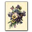 Bouquet of Pansies - Mother's Day Gift Enclosure Cards (set of 12)