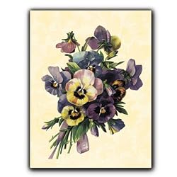 Bouquet of Pansies - Mother's Day Gift Enclosure Cards (set of 12)