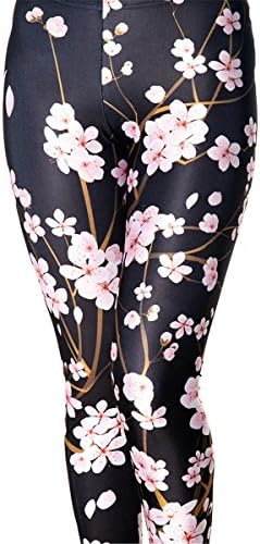 Dachun Women's Funky Digital Print Design 3D Graphic Stretch Footless Fashion Leggings (D085)