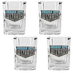 Kansas City Wizards Soccer 4pc Square Shot Glass Set - Primary Team Logo MAJOR-LEAGUE-SOCCER Soccer
