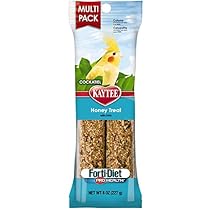Kaytee Pet Products BKT100502949 Forti-Diet Pro Health Honey Cockatiel Treat Stick Value Pack, 8-Ounce
