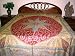 Jamawar Pashmina Reversible Bedspreads Cream Chestnut Red King Throw Wool 90x108