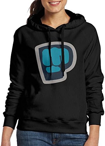 FHFHQ Women's Pewdiepie Brofist Logo Hoodie Black Size XXL