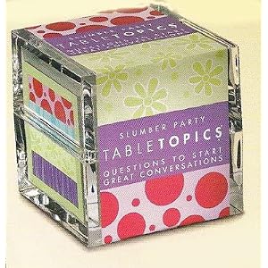 Teenage Slumber Party Games: Table Topics Conversation Cards