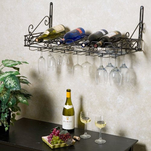 Image of Metro 8-Bottle Wall Mounted Wine Rack