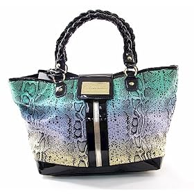 Betsey Johnson Betseyville Snakin Around Large Tote Handbag Gold