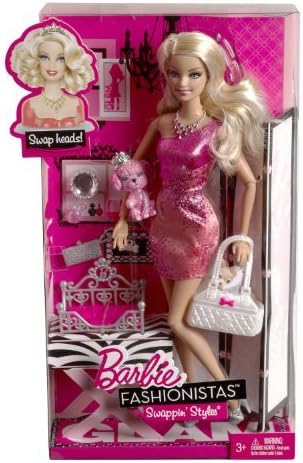 Barbie Fashionistas Swappin' Styles Glam Doll and Pet