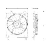 2006-2011 KIA SEDONA RADIATOR COOLING FAN ASSEMBLY by TYC