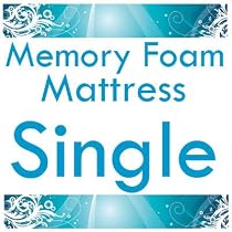 Single Size 3ft Memory Foam Mattress 6 inch - Includes Free Cover! 90cm x 190cm