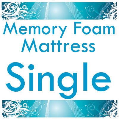 Single Size 3ft Memory Foam Mattress 6 inch - Includes Free Cover! 90cm x 190cm