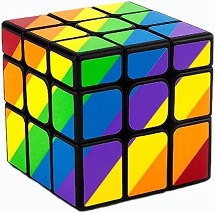 Suineio 3x3x3 Speed Puzzle Cube Mirror Magic Cubes Toy Colorful