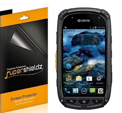 [6-Pack] SUPERSHIELDZ- High Definition Clear Screen Protector For kyocera torque (Sprint) + Lifetime Replacements Warranty [6-PACK] - Retail Packaging