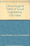 Chronological table of local legislation