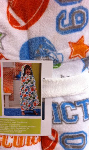 Boys All Sports Hooded Bath Towel