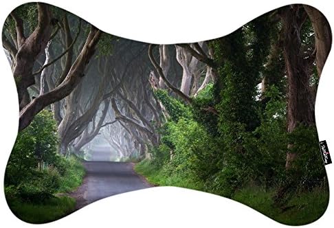 i FaMuRay DIY Seat Head Neck Rest Cushion With Headrest Strap Ireland Mist Morning Nature Theme