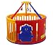 Dream On Me Deluxe Circular Playard with Jungle Gym, Red/Yellow