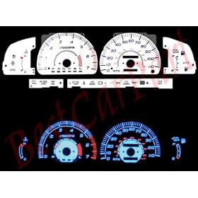96-98 Toyota 4Runner WHITE FACE GLOW GAUGES